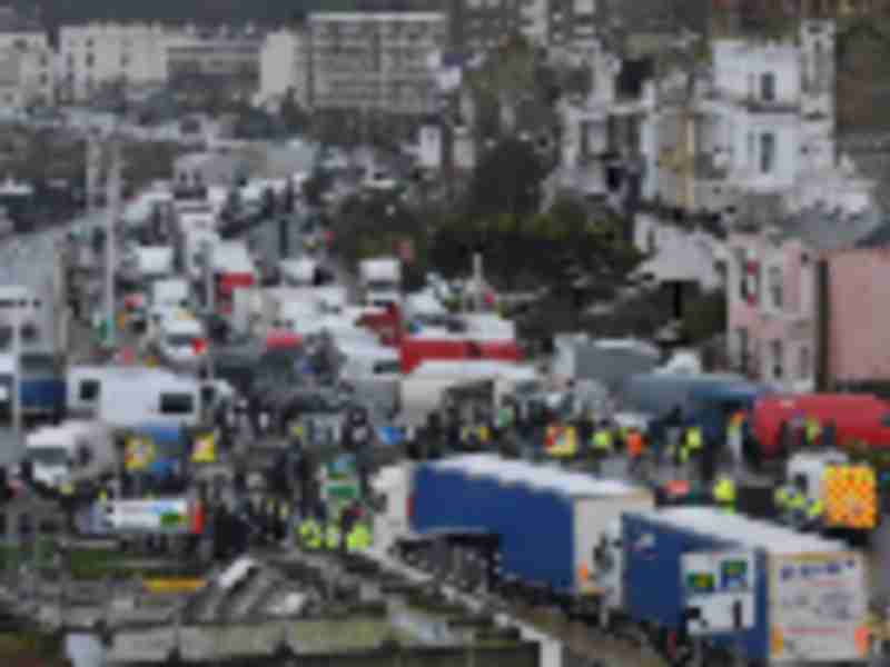 Clogged UK port reopens in chaos as truckers await Covid tests