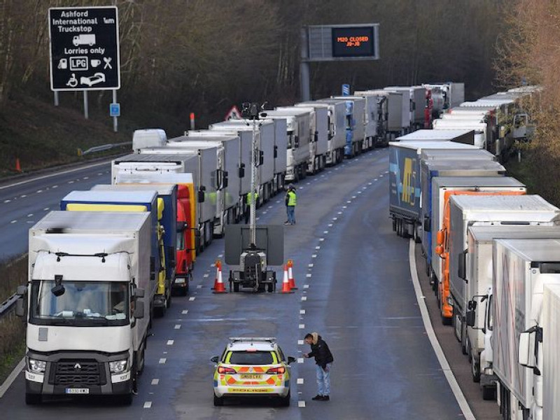 Dover truck backups persist on Christmas Eve despite progress