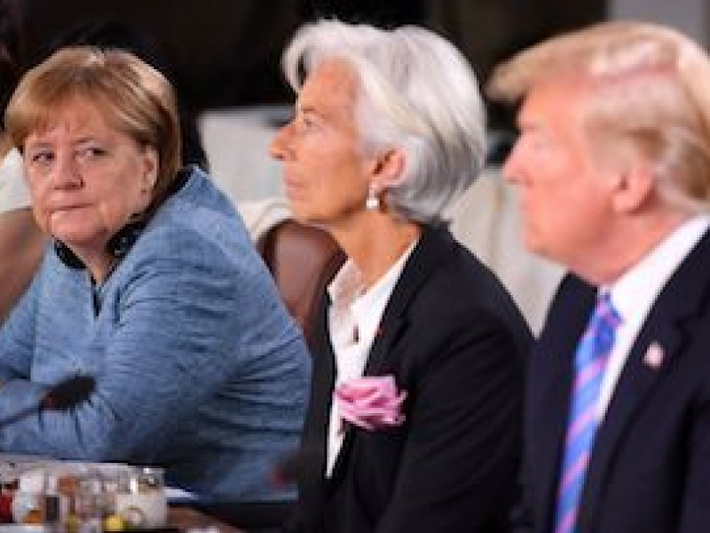 Merkel calls out Trump, citing services surplus with Europe