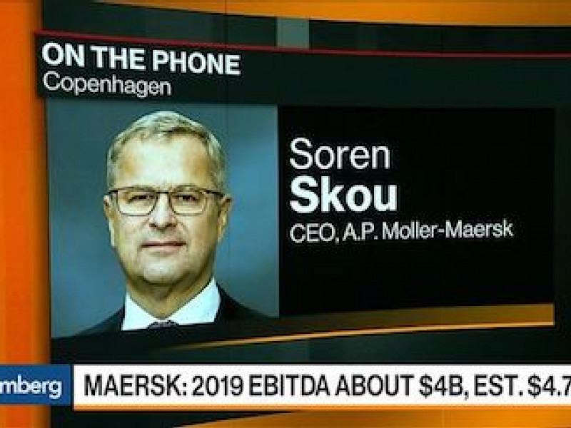 Maersk shares tank after CEO talks to analysts about trade war