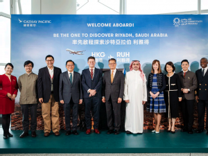 Cathay Pacific celebrates the launch of direct flights between Hong Kong and Riyadh