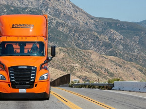 Schneider is first major carrier to achieve six million zero emission miles with the Freightliner eCascadia