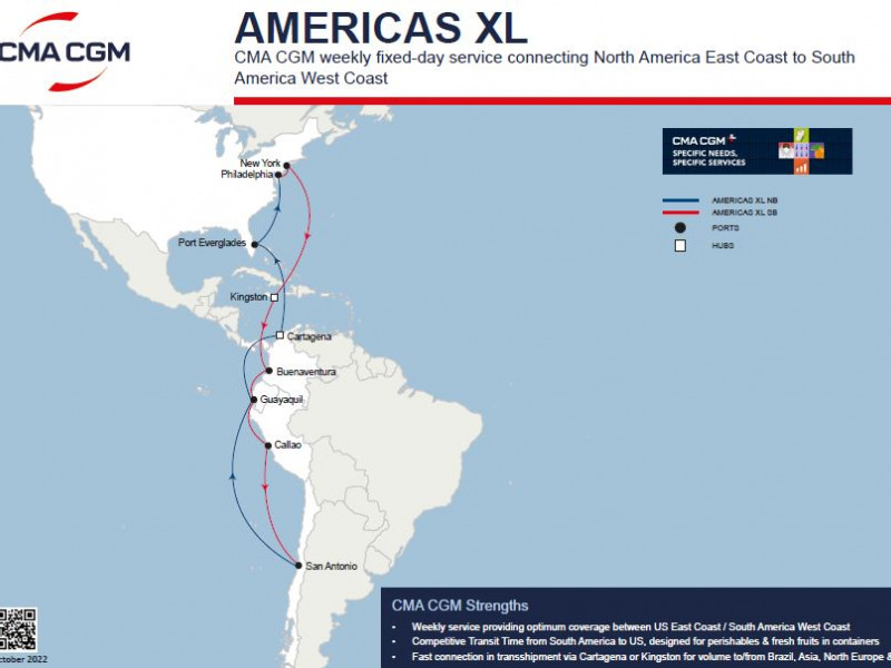 CMA CGM to launch AMERICAS XL