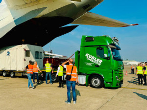 ANTONOV Airlines delivers European critical satellite to the launch site in Titusville, FL