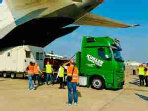 ANTONOV Airlines delivers European critical satellite to the launch site in Titusville, FL