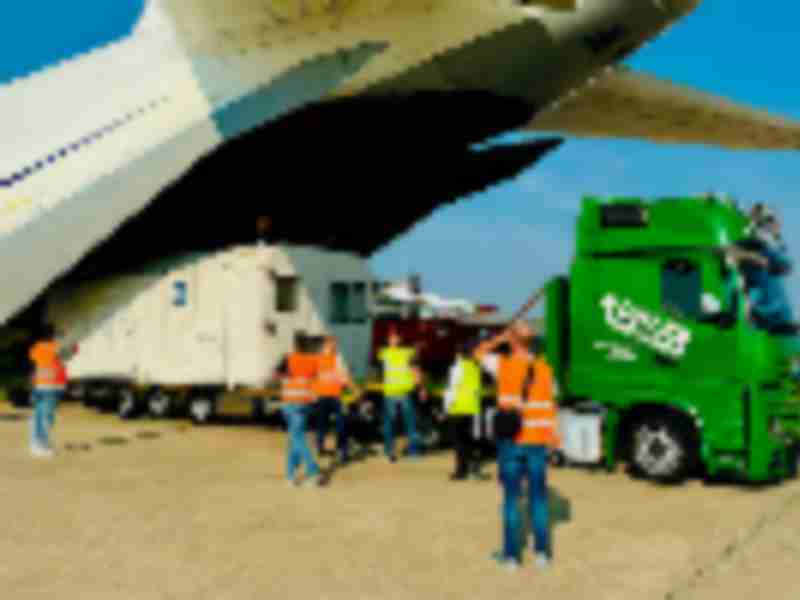 ANTONOV Airlines delivers European critical satellite to the launch site in Titusville, FL