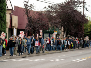 Hundreds of Boeing workers rally in Seattle as strike enters second month