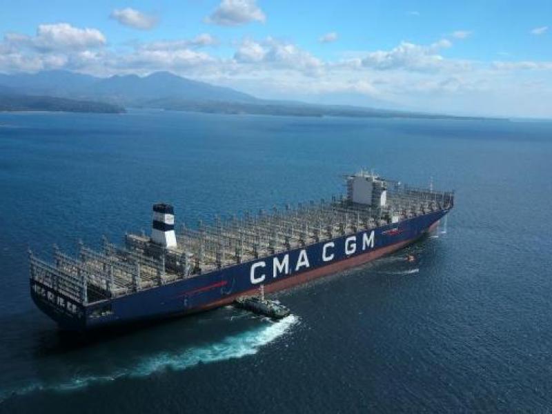 CMA CGM takes delivery of its new flagship CMA CGM ANTOINE DE SAINT EXUPERY