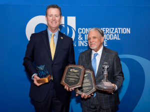 CII presents Connie Award ﻿to Allen Clifford of MSC (USA) and the Lifetime Achievement Award to Clifford Pyron of Georgia Ports