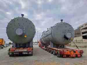 Cosmatos transports pressure vessels