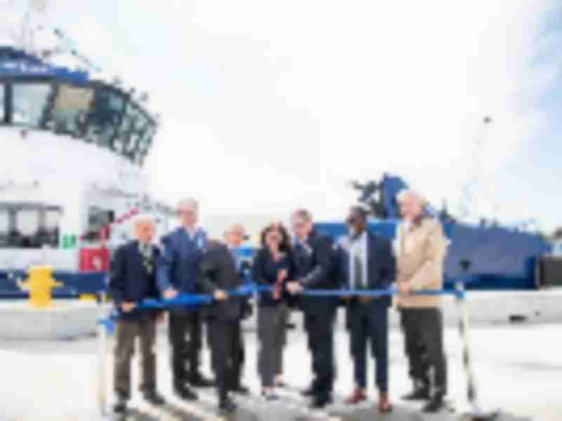 Federal, state leaders cut the ribbon on Quonset’s reconstructed Pier 1 South