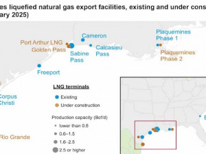 The eighth U.S. liquefied natural gas export terminal, Plaquemines LNG, ships first cargo