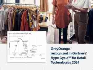 GreyOrange Recognized as a Sample Vendor in Gartner® Hype Cycle™ for Retail Technologies 2024