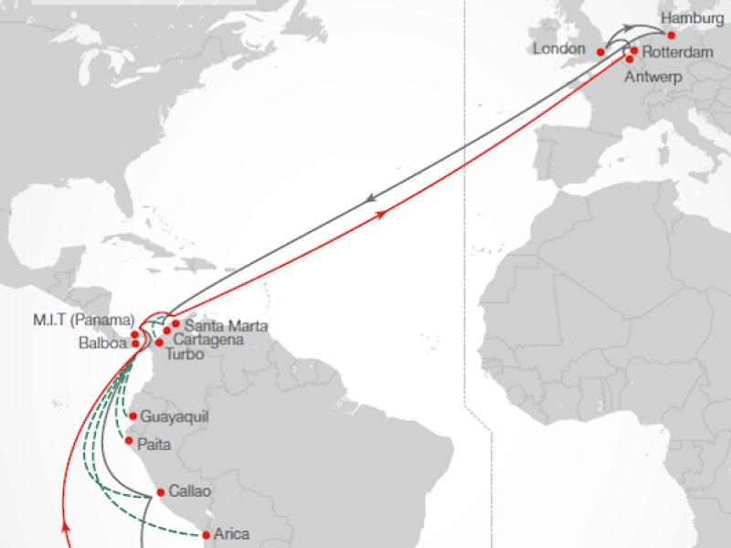 Hamburg Süd expands service on the Europe–Central America, Caribbean and South America West Coast trade