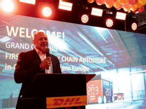 DHL Supply Chain unveils its first automated small-parts fulfillment center in central and eastern Europe with AutoStore Technology