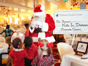 Florida-Caribbean Cruise Association, Holland America Line, and Port Everglades team up for holiday party for kids in distress