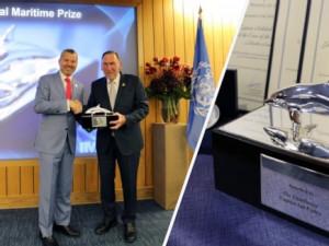 Captain Finley receives IMO International Maritime Prize