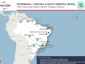 CMA CGM Brazil enhances its intermodal sustainable solutions