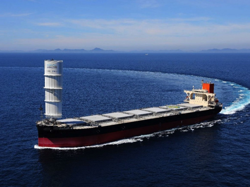 Delivery of SHOFU MARU, World’s First Cargo Vessel equipped with ‘Wind Challenger’ Hard Sail