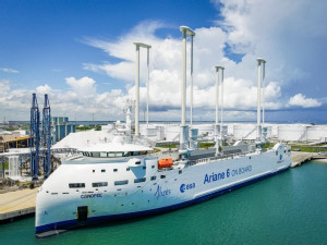 MV Canopée, the world’s first hybrid wind-powered cargo vessel, makes inaugural U.S. visit to Port Canaveral