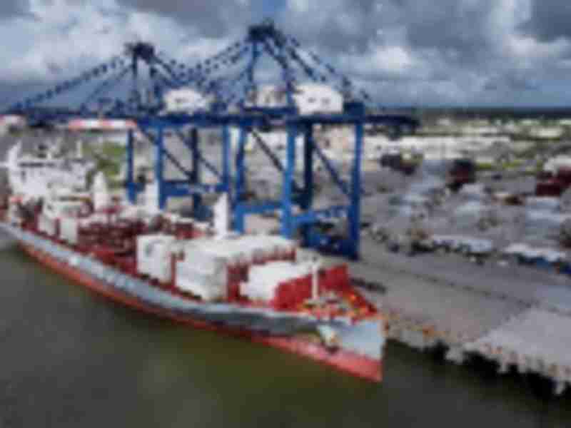 Port leaders welcome M/V DEL MONTE SPIRIT during inaugural call to Port Freeport