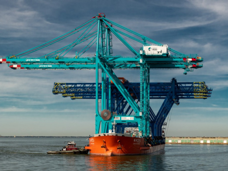 America’s largest cranes arrive at NIT increasing the Port of Virginia’s® ability to handle ships of the future