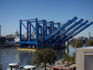 Port of Savannah’s Ocean Terminal, receives four new electric Ship-to-Shore cranes 