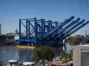 Port of Savannah’s Ocean Terminal, receives four new electric Ship-to-Shore cranes 