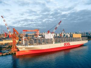 OOCL Uunveils its second 16,828 TEU vessel, OOCL Iris