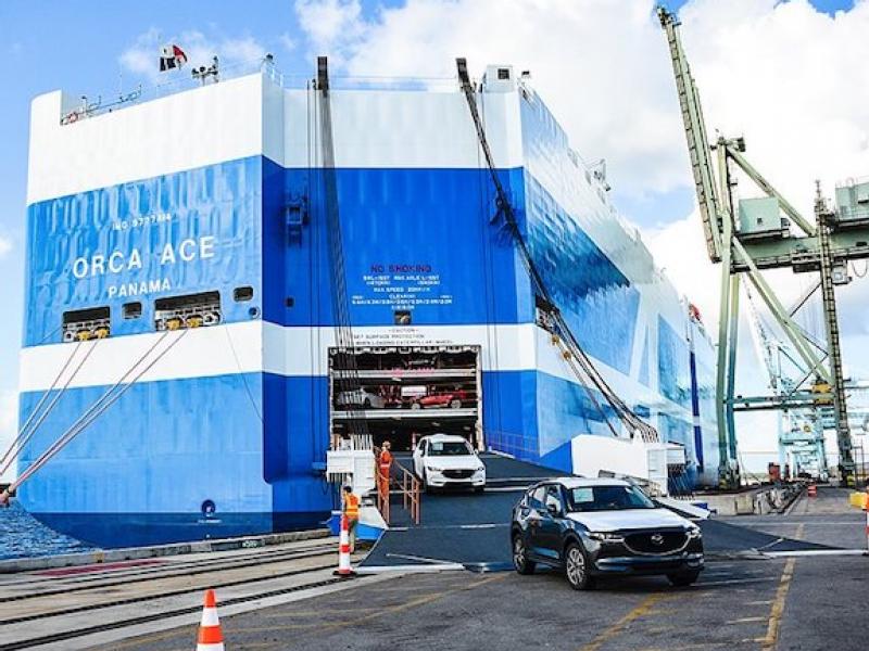 Next-generation car carrier calls JAXPORT