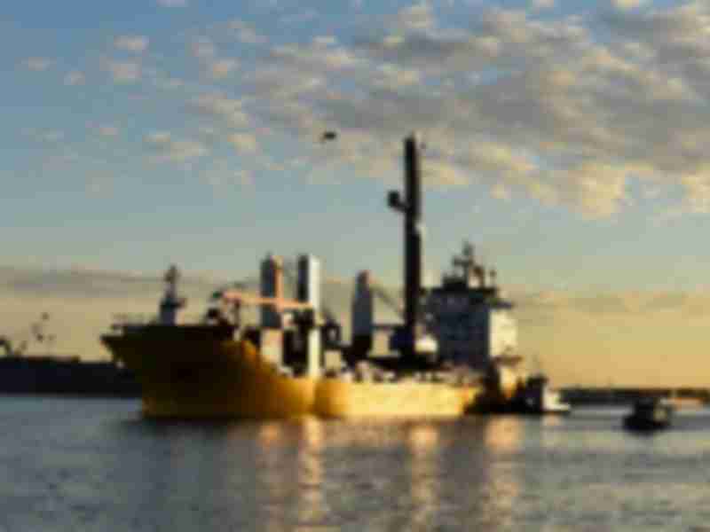 New mobile harbor crane arrives at Port Canaveral