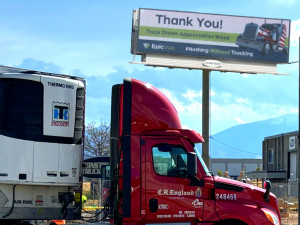 2024 Truck Driver Appreciation Week: Salt Lake City-based EpicVue is running a series of billboards along Interstates 80 and 15