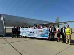 SmartLynx Airlines Cargo first landing in Navoi Airport