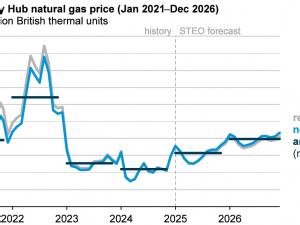 EIA expects higher wholesale U.S. natural gas prices as demand increases