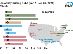 Today in Energy: Market dynamics vary at key natural gas pricing hubs