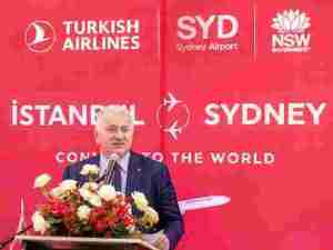 Turkish Airlines debuts in Sydney with the arrival of Its longest-ever flight