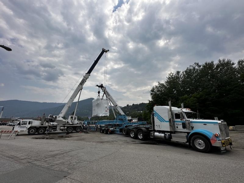 Transformer by road from British Columbia, Canada to Ontario, Canada and back