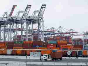 US goods trade deficit widens sharply in September on imports