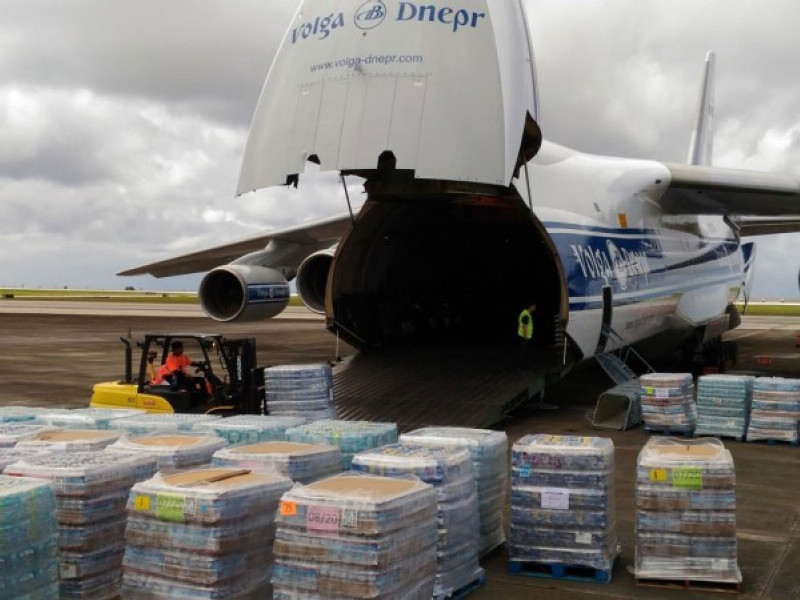 Volga-Dnepr Airlines rushes relief supplies to Guam to help victims of Typhoon Mangkhut