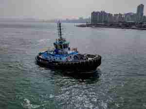 Wilson Sons in Port of Santos, with WS Onix, the sixth and last tugboat involving more sustainable technology and exceptional power