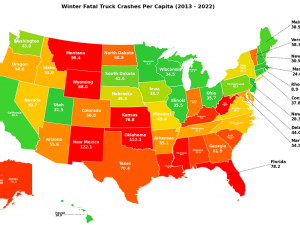 Winter threatens delivery truck drivers in these states – Is your parcel at risk?