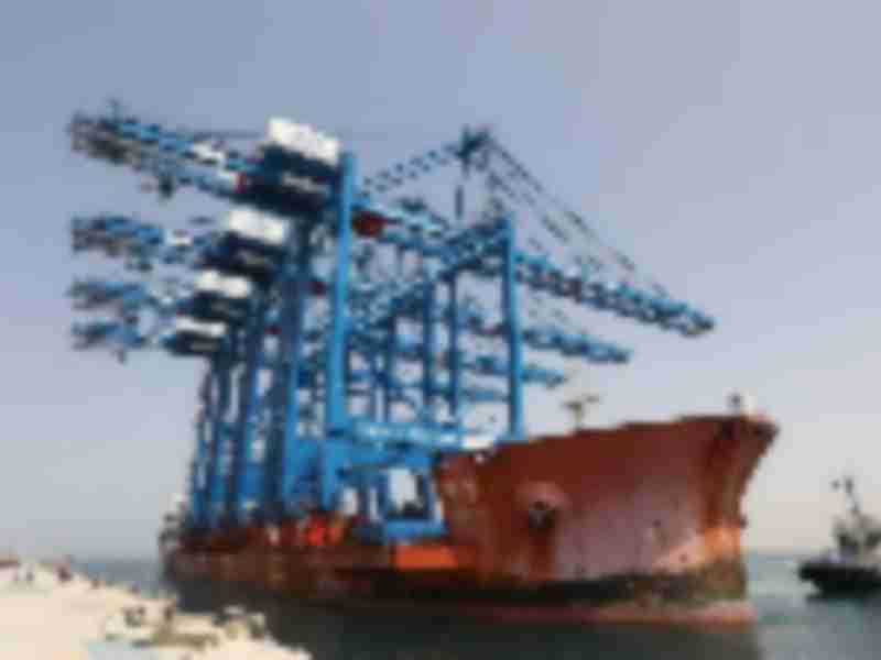 Khalifa Port receives first ARMG and STS cranes for COSCO SHIPPING Abu Dhabi Terminal