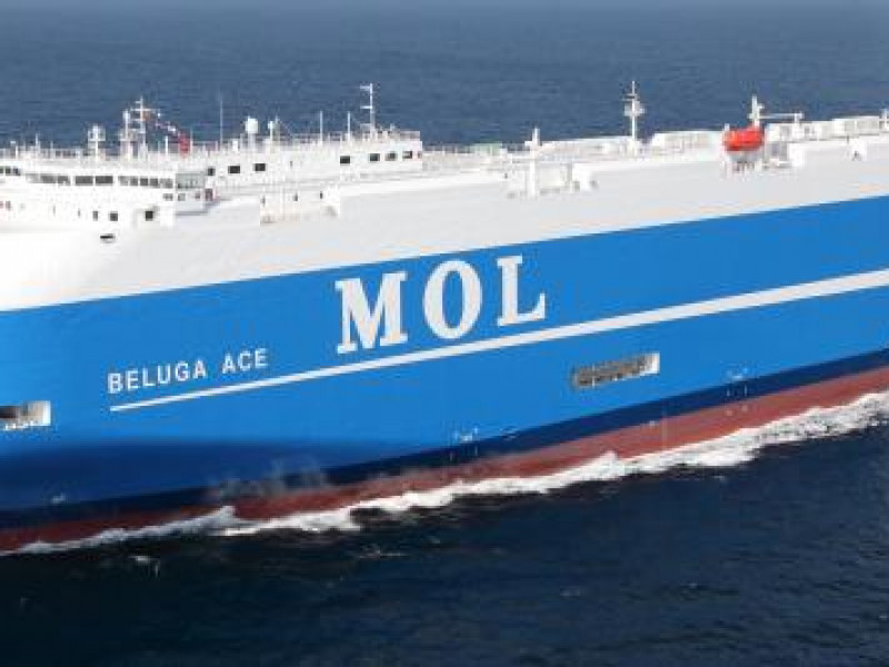 MOL takes delivery of the Beluga Ace, 1st next-generation FLEXIE series car carrier