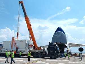 ANTONOV Airlines delivers Turkish Türksat 6A satellite from Ankara to Florida for launch by SpaceX