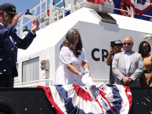 Crowley christens the first fully electric tugboat in the U.S. at the Port of San Diego