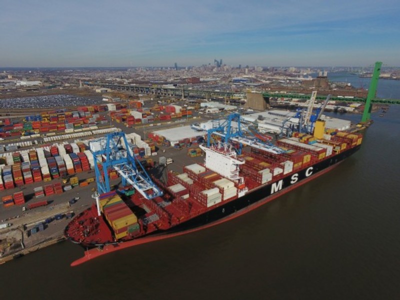 Largest vessel to call at The Port of Philadelphia arrives from the West Coast of South America
