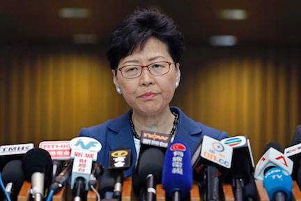 Hong Kong Chief Executive Carrie Lam