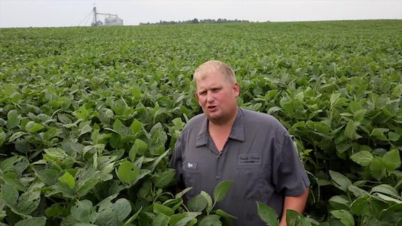 Soybean farmer Ryan Bivens