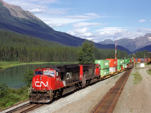 Canadian National Railway’s multibillion-dollar investments include additions of more than 60 miles of double track and hundreds of new locomotives.