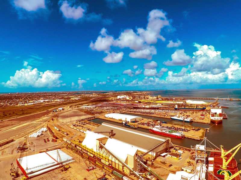 The Port of Galveston handles a diverse mix of cargos, from grain exports to bulk fertilizer.